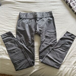 Gymshark Gray Low Waisted Seamless Leggings